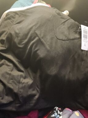 Black white trim sleep tank dress